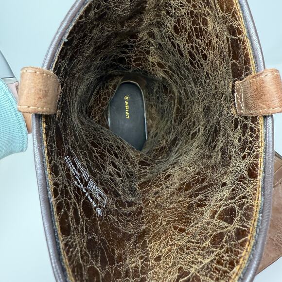 Ariat Paragon Riding Boot Brown Leather Knee-High Boots Women's 7.5B Leather EUC - Picture 14 of 16